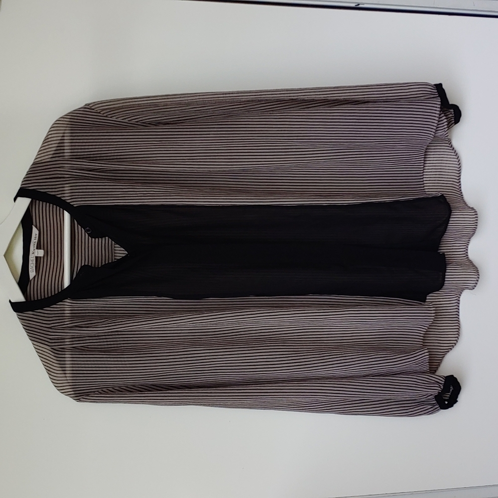 Rachel Roy Sheer long sleeve blouse Size XL